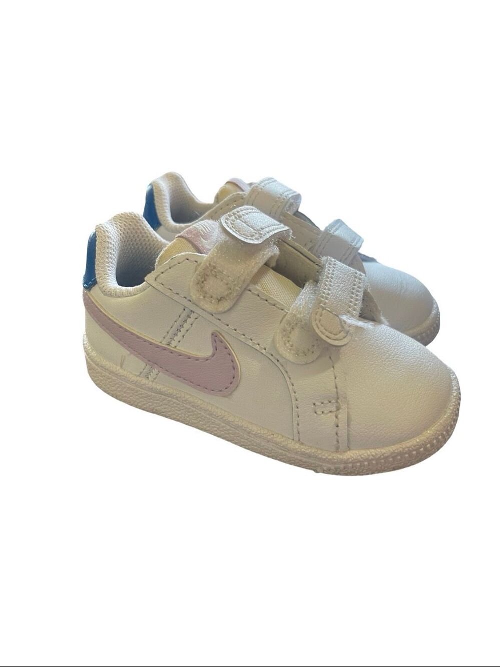 Nike Court Royale Toddler White Pink Blue Casual Sneakers Size 5C